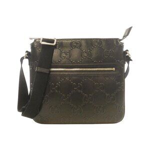 Gucci Shoulder Bag Leather Black